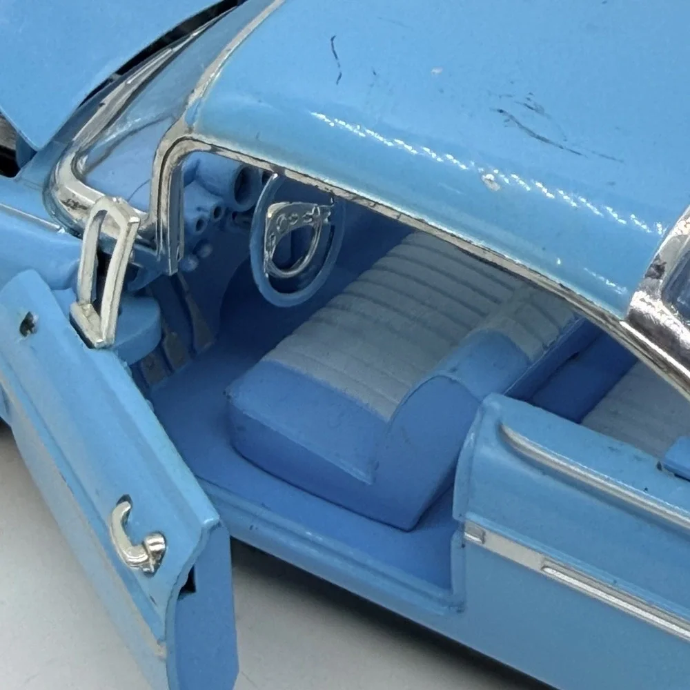 Arko 1959 Chevrolet Impala Blue Diecast Collectible Car Opening Doors & Trunk
